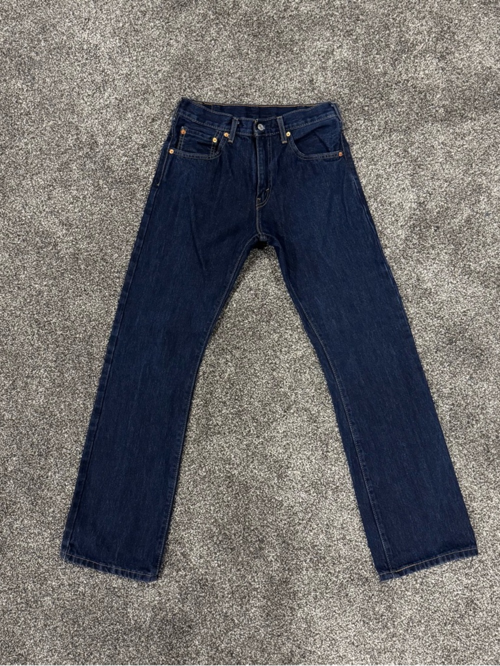 Levis Jeans Men 31x32 Blue 517 Slim Bootcut Mid Rise Dark Wash 100% Cotton Denim